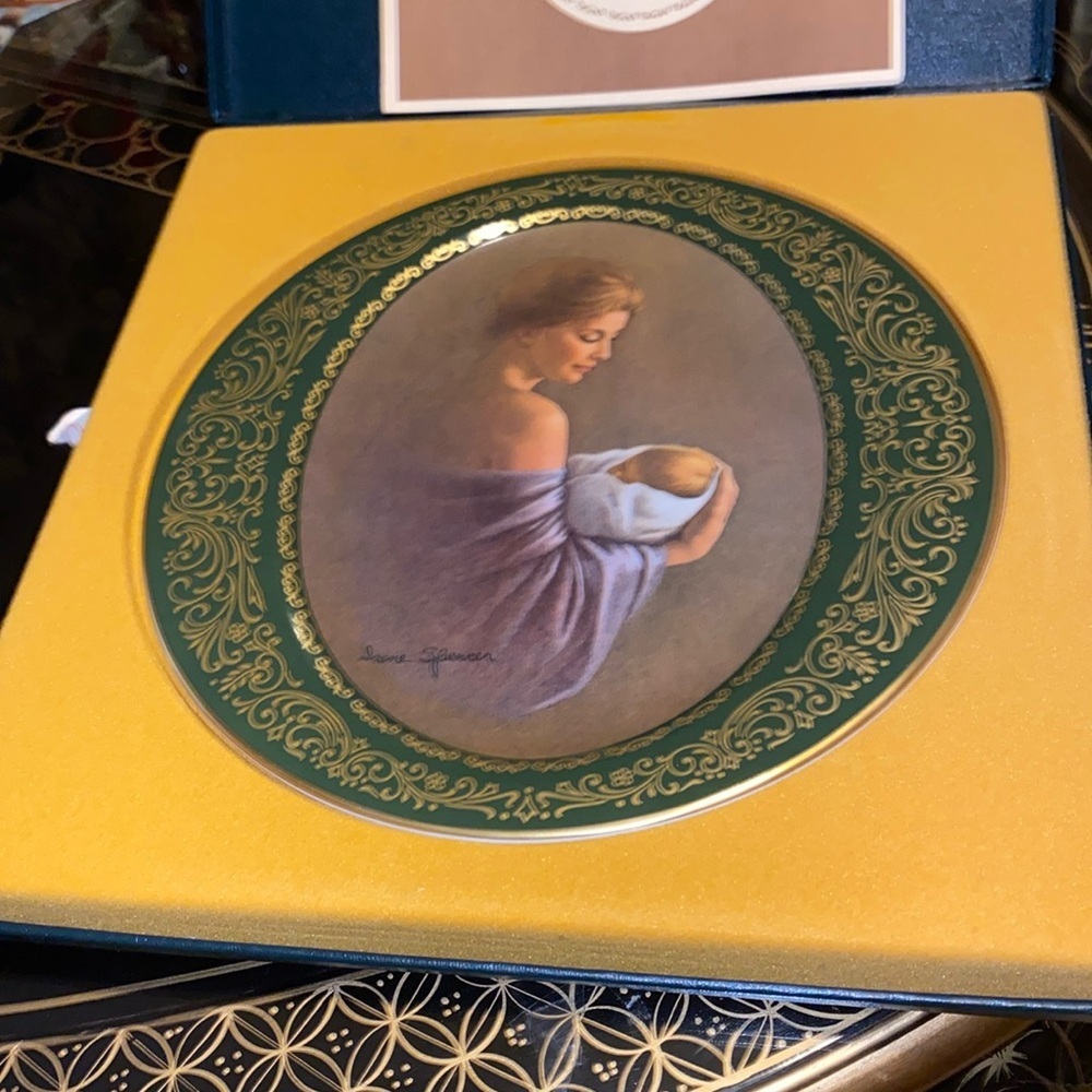 “MIRACLE” Hand Signed by Irene Spencer ”Mother’s Love” Series Pickard Plate 1980